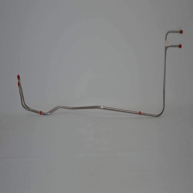 67-68 Chevy Bel Air, Biscayne, Impala, V8, Powerglide/Turbo 400 Transmission Line Set; Stainless