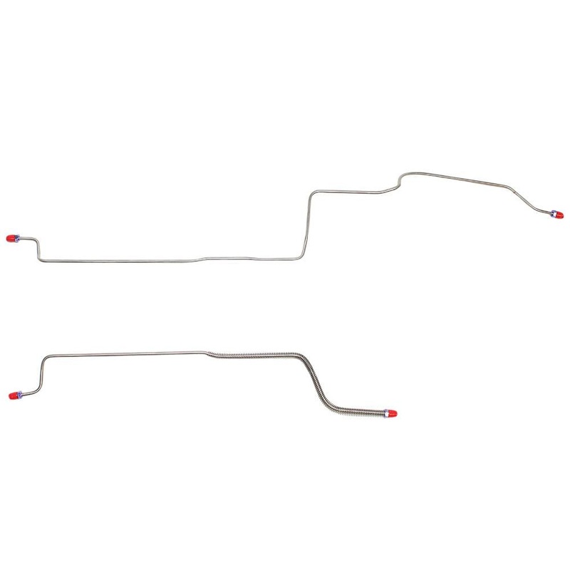 78-80 Chevy Monte Carlo, El Camino, Rear Axle Brake Lines, 2pc; Steel