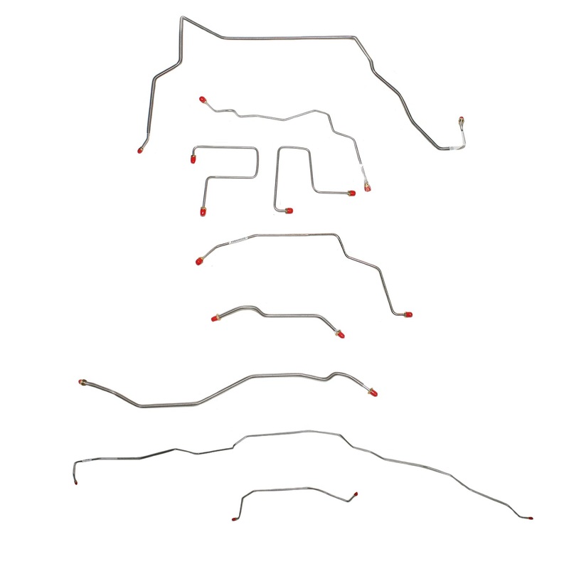 01-05 Blazer/Jimmy; ZR2; 4WD Complete Brake Line Kit; Stainless