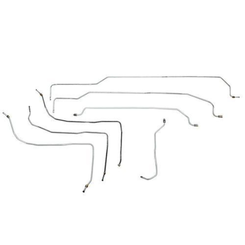 01-05 Chevy S-10 Extended Cab/Short Bed; Complete Fuel Line Kit; Stainless