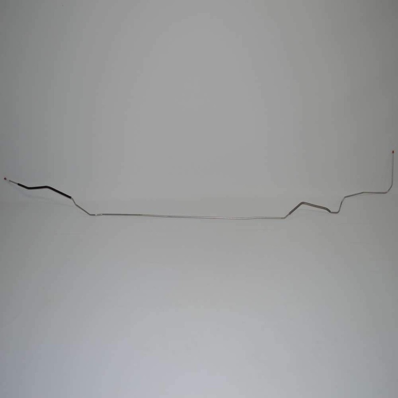 64-67 Chevy Chevelle, Malibu, Convertible, El Camino; 5/16 Tank to Pump Fuel Line w/ Squared Bends at Rear; Stainless