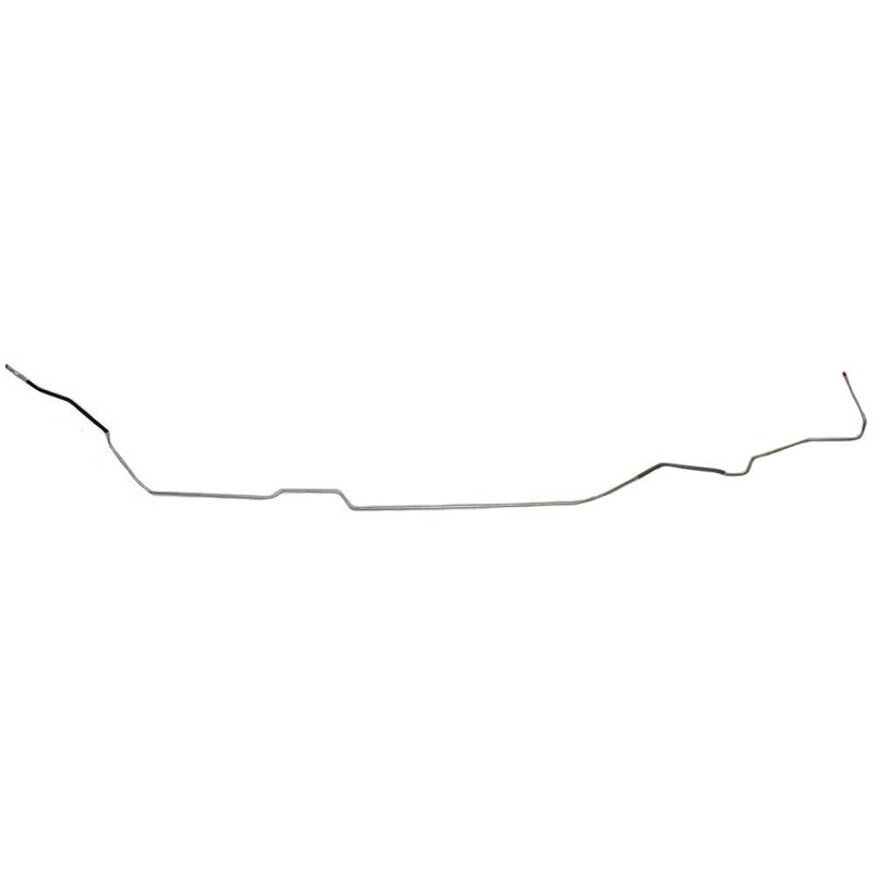 64-67 Chevy Chevelle, Malibu, Hardtop 5/16 Main Fuel Line w/ Squared Bends at Rear; Stainless