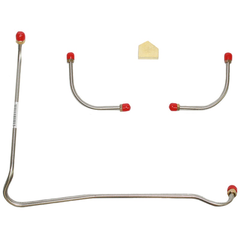 67-68 Chevy Bel Air, Biscayne, Caprice, Impala, Camaro, Z28, Chevelle, Malibu, El Camino, 396 CID/375 HP, Pump to Carb, “Y” Block, 3 Line Kit ; Stainless