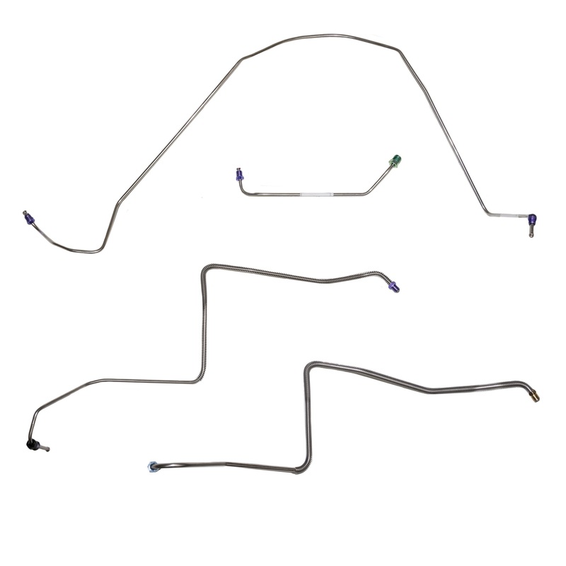 67 Buick Skylark, GS w/ Power Drum; Front Brake Line Kit; Steel