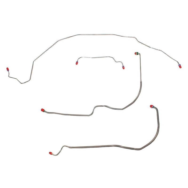71-72 Skylark, GS, Cutlass, 442, Lemans, GTO; Front Brake Line Kit; Stainless