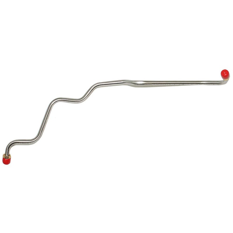 67 Pontiac Firebird, Lemans, GTO, w/ 8 cyl, 4 BBL Quadrajet, Single Fuel Line (No Return); Pump to Carb Fuel Line; Stainless